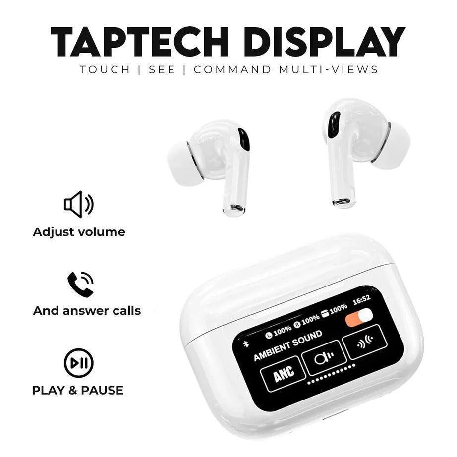 White Bluetooth Earbuds with Charging Case – Wireless AirPods Style Earphones Pakistan