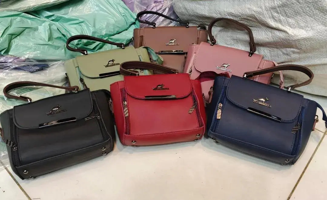 Black Leather Crossbody Bag for Girls – Stylish & Multipurpose Shoulder Bag